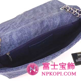 シャネルスーパーコピー　2012年春夏新作 カメリア柄デニムチェーンバッグ(M) デニムブルー　　A66901AAZE　　